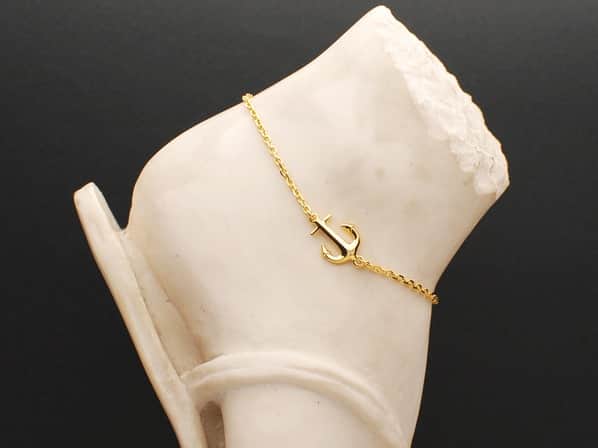 SEA ANCHOR ANKLET/GP