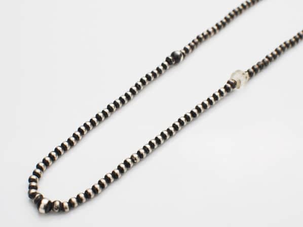Small Silver Beads Chain Necklace
