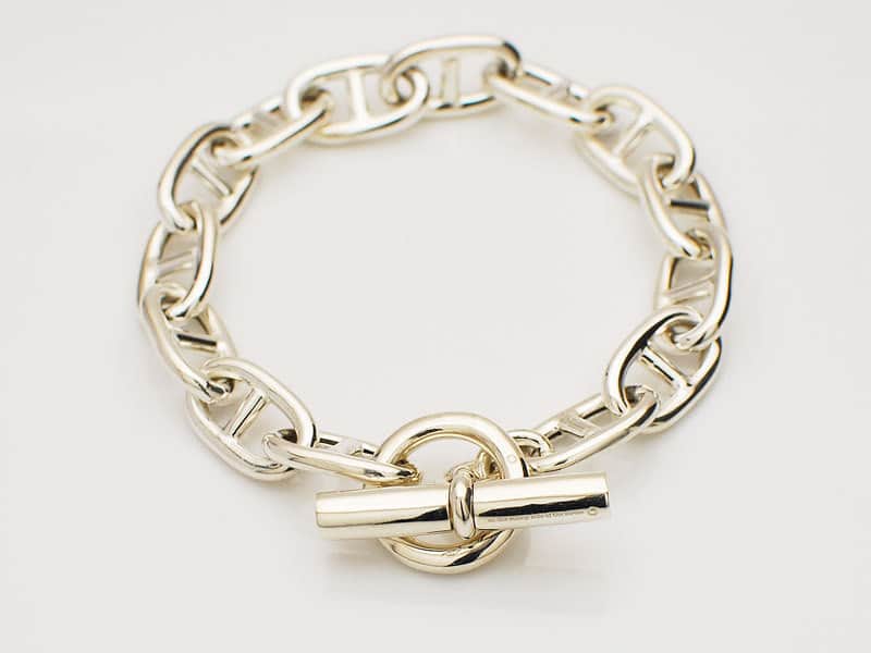 .Hollow Anchor Chain Bracelet.