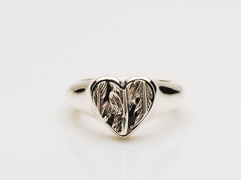 .CUORE RING/THREE FEATHER.
