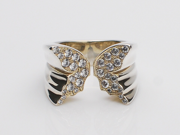 BUTTERFLY RING/CZ