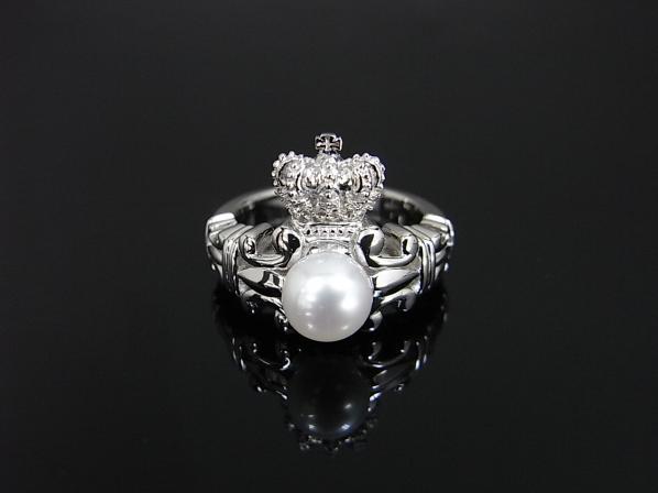 DARLING PEARL RING/WH