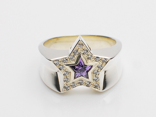 TINY KING STAR RING/PU