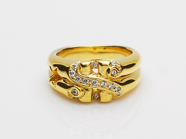 TINY DOLLER RING/G
