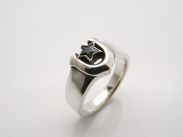MICRO CLASSIC STAR RING/BK
