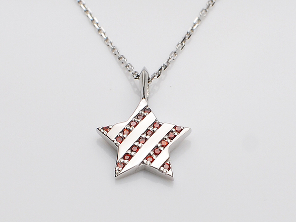 PARALLEL STAR NECKLACE/RE