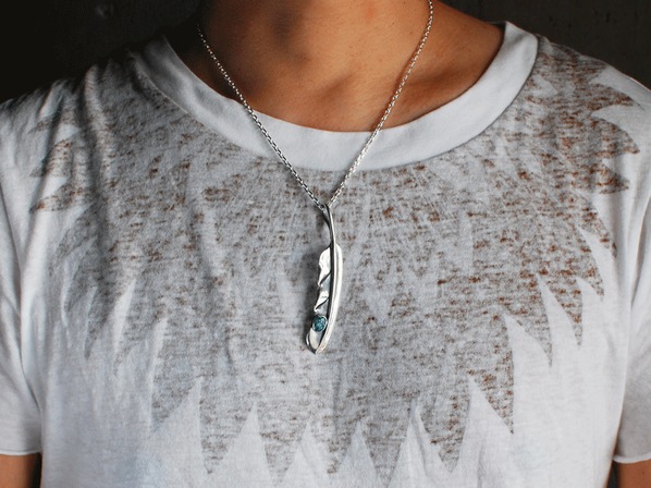 WING FEATHER WITH TURQUOISE/NATIVE SPIRIT（ネイティブスピリット 