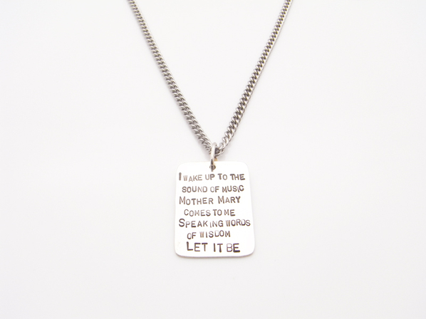 HAND STAMP NECKLACE