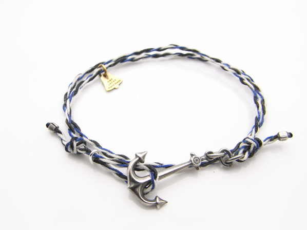 Yacht Rope Bracelet/antique silver