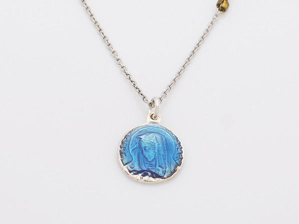 Blue mary necklace
