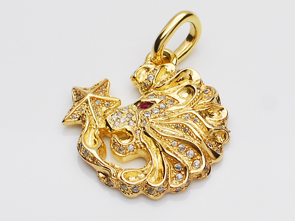 KING LION HEAD PENDANT