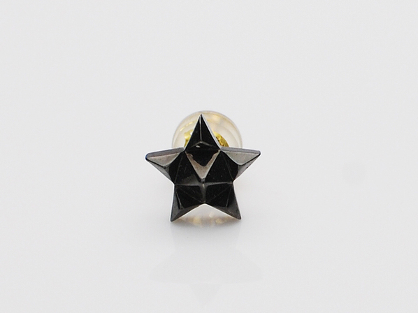 STUDS STAR PIERCE/BK