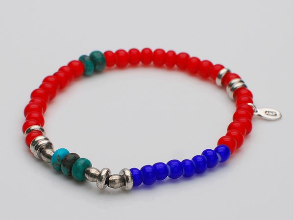 White Hearts Sunset bracelet