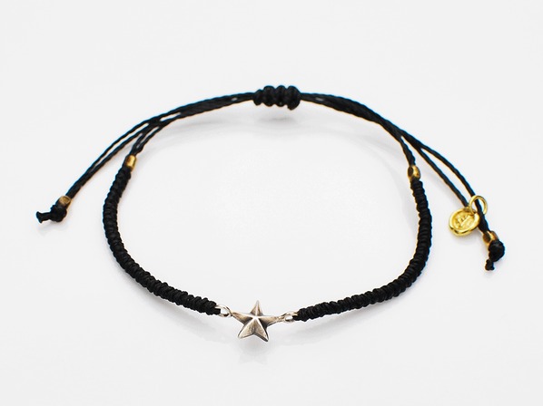 Petite Etoile Narrow Waxed Cord Bracelet