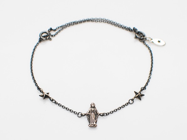 Petite Marie Narrow Black Chain Bracelet