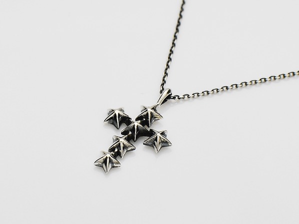 Star Studs Small Cross Necklace
