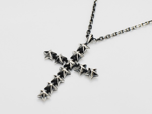 Star Studs Large Cross Necklace