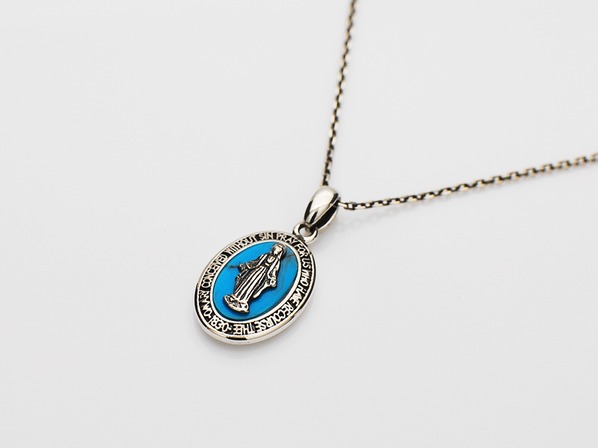 Small Mary Necklace-Turquoise-