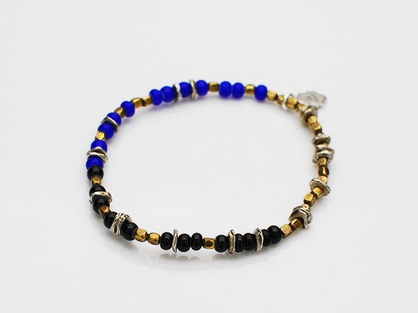 Triple Part Beads-Navy-