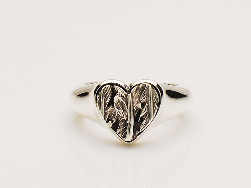 CUORE RING/THREE FEATHER