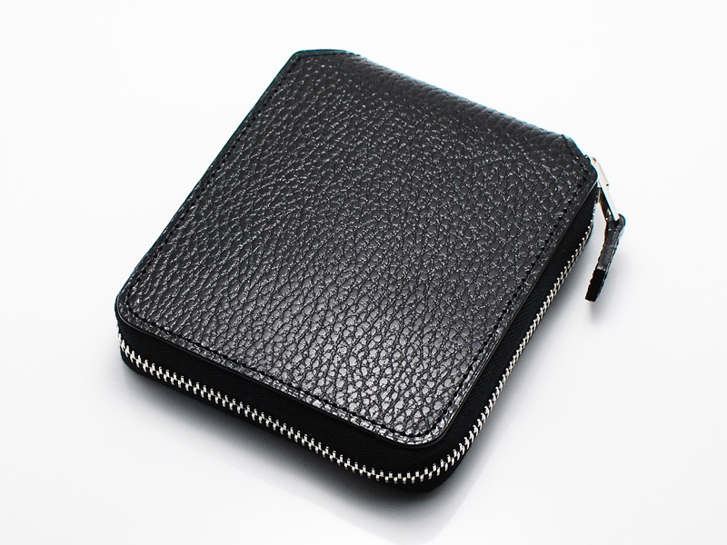 SQUARE ZIP WALLET/BLACK/WHITE